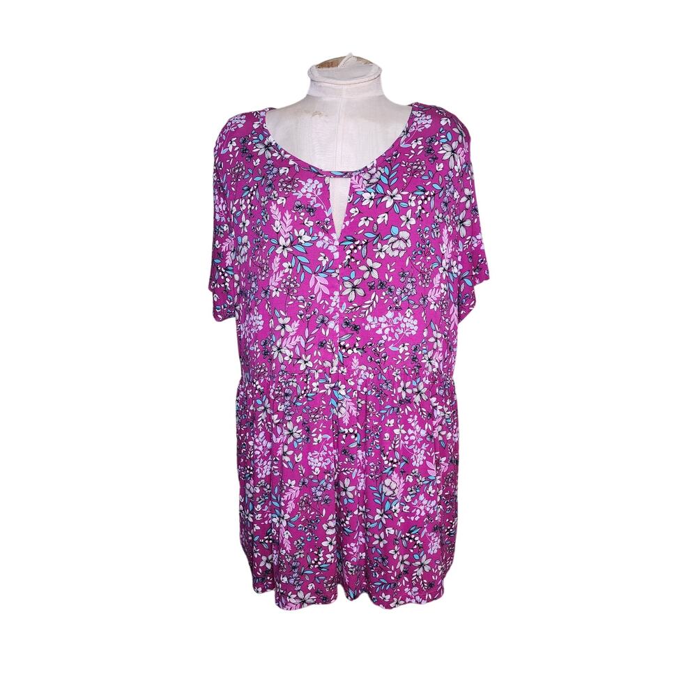 Woman Within‎ Floral Top Size 22/24